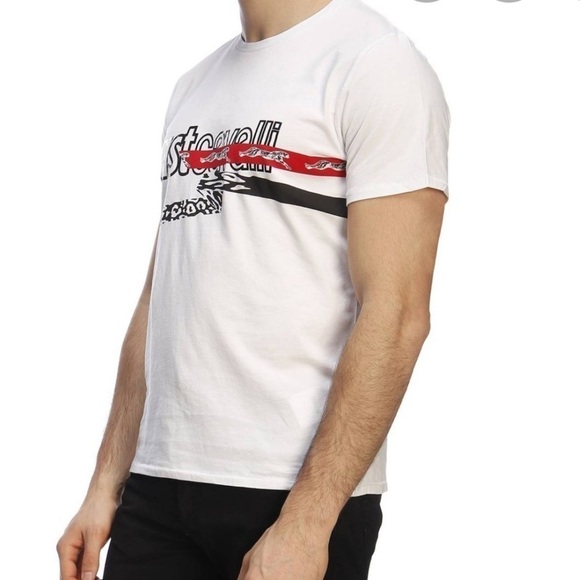 Just Cavalli men’s graphic T Shirt NWT! L - Picture 1 of 9